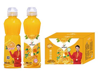 快乐选择橙汁果汁饮料600ml*15